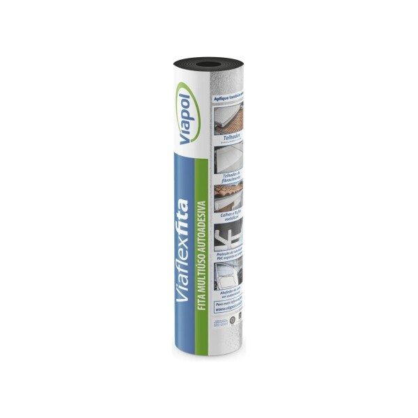 Membrana Asfáltica Viaflex Fita 45 cm x 10 m Viapol Membrana Asfáltica Viaflex Fita 45 Cm X 10 M Viapol