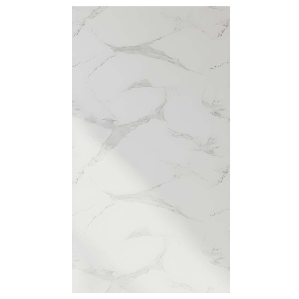 Pack x10 Placa PVC Símil Mármol 2,44x1,22m 3mm Resistente Mármol Blanco Gris Claro 3