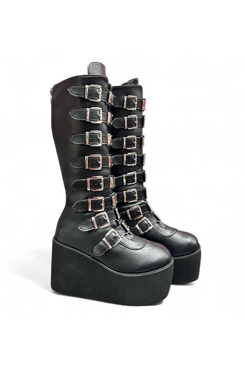BOTA MUJER TRINY BOTA HEBILLAS Negro