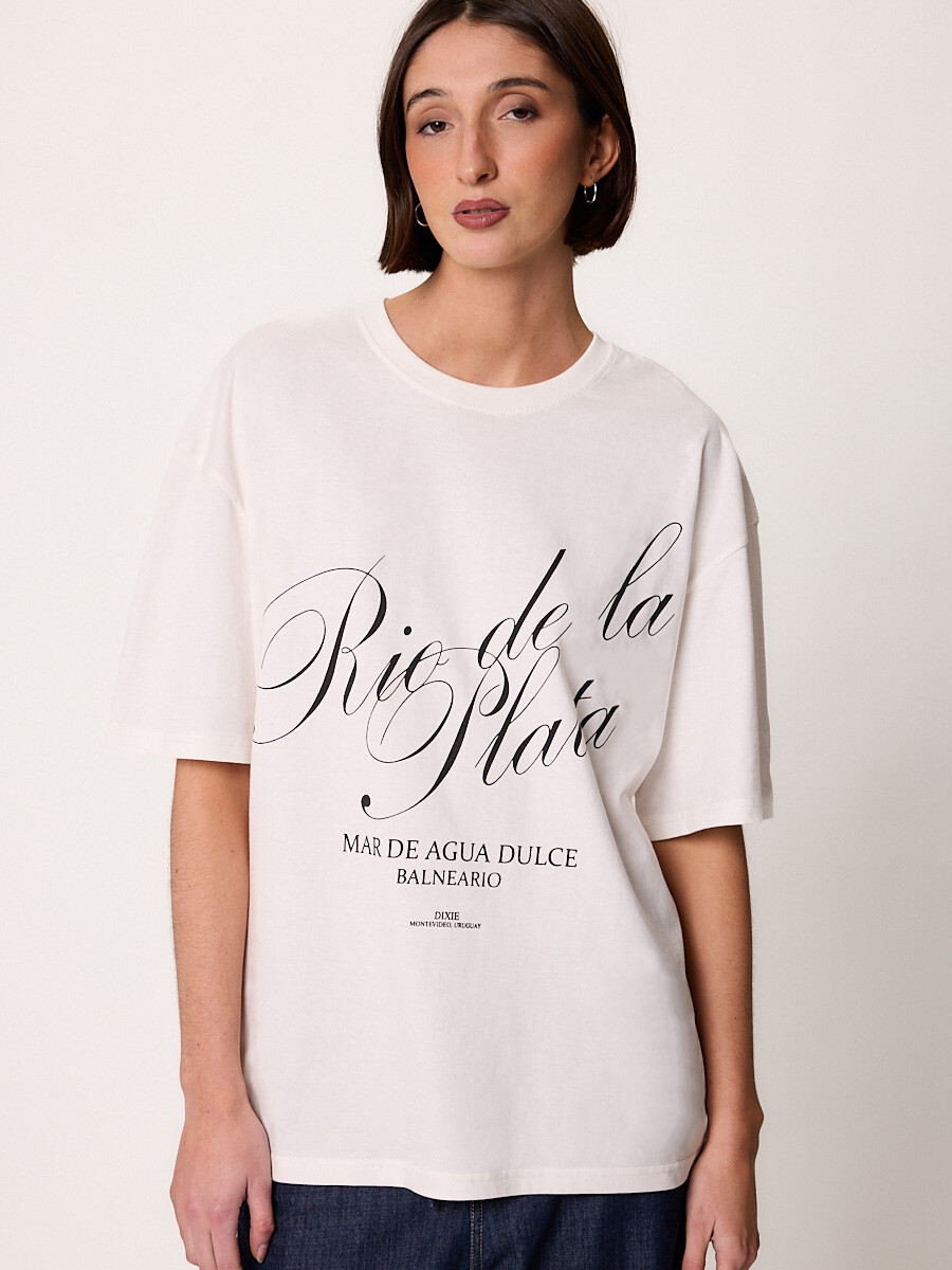 T-SHIRT M/C RIOPLATA DIXIE Blanco