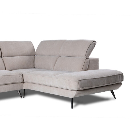 Rinconera Versatile - Tela Microfibra - Chaise Derecho 6686-4 Beige