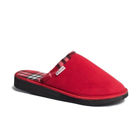 Pantufla roja cuadrille Pantufla roja cuadrille