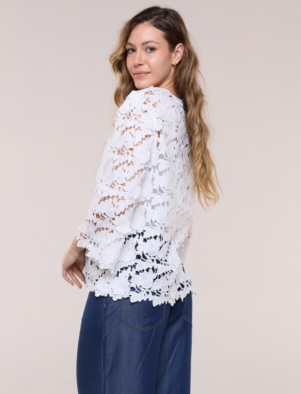 Chaqueta Encaje BLANCO