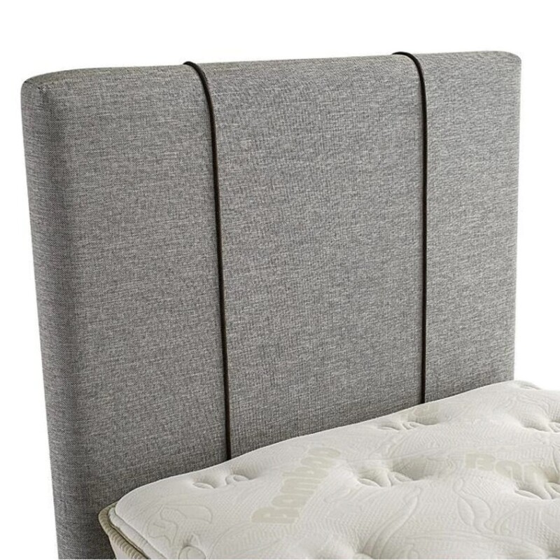 Respaldo de sommier 1 plaza - Color gris con puntitos negros y blancos Respaldo de sommier 1 plaza - Color gris con puntitos negros y blancos