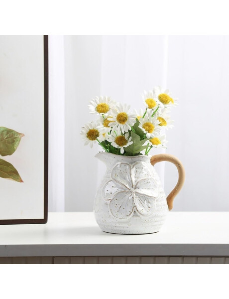 FLORERO JARRITA CERAMICA 13x10.5x11CM NATURAL FLORERO JARRITA CERAMICA 13x10.5x11CM NATURAL