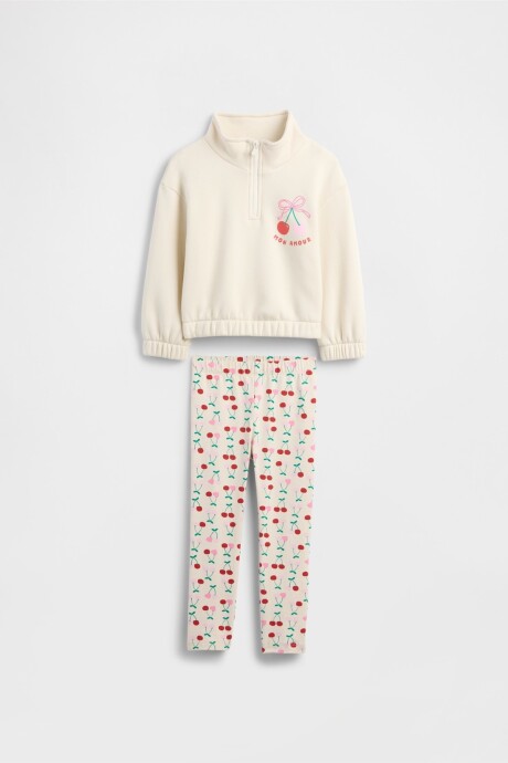 Set De Calza Y Buzo Medio Cierre Toddler Niña Chino