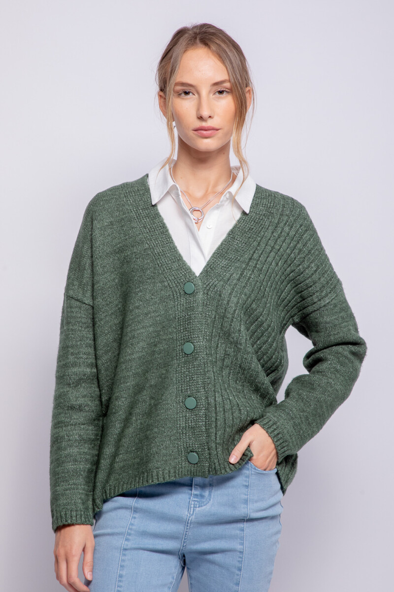 CARDIGAN SARDINIA Verde Ingles