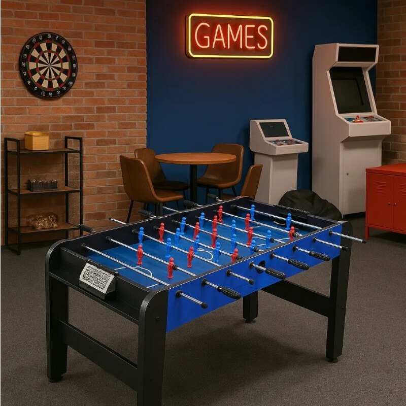 Futbolito Metegol De Madera C/accesorios Semi Profesional Negro