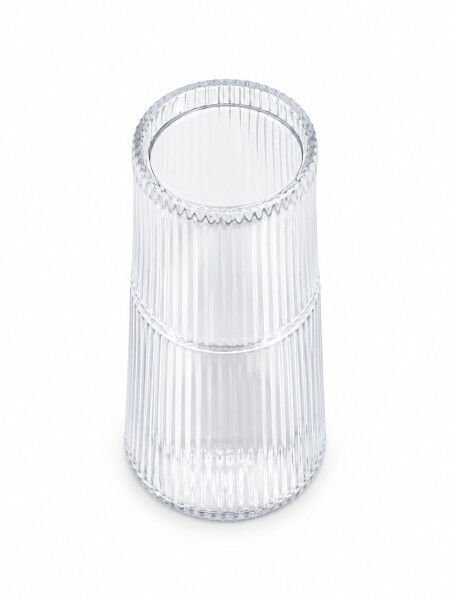 BOTELLA DE VIDRIO CON TAPA VASO TRANSPARENTEGenérico