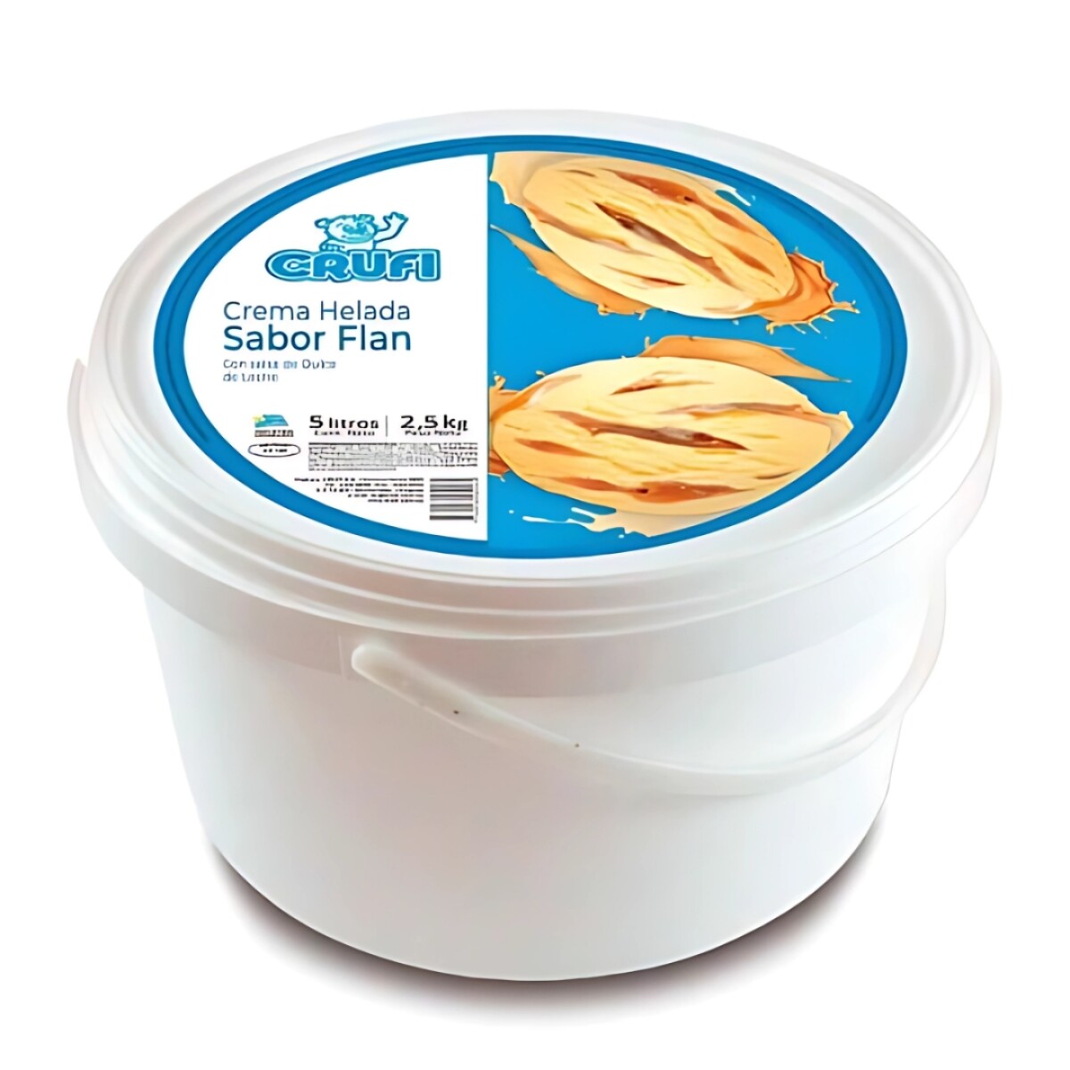 HELADO CRUFI 5LTS FLAN CON DULCE DE LECHE +SOLO MALDONADO O WEB+ 