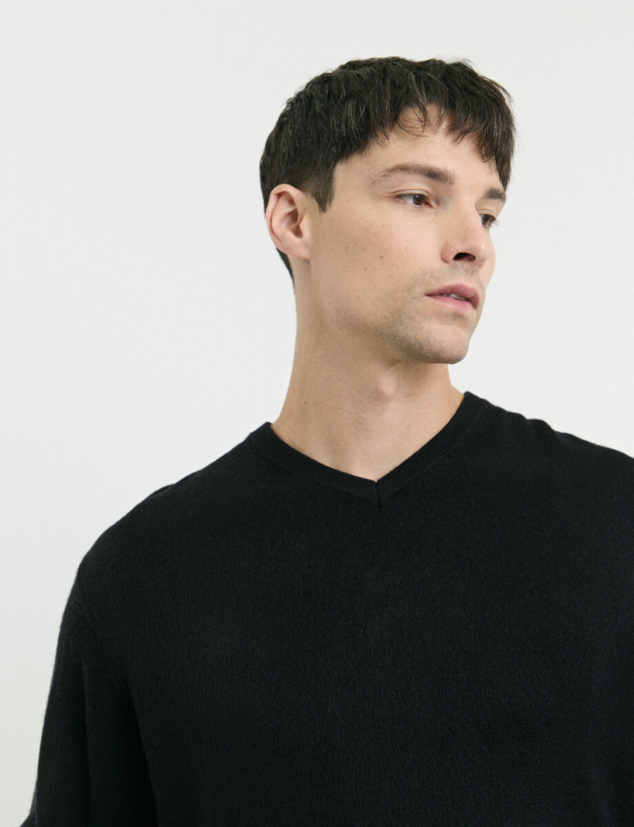 470313 SWEATER V HARRINGTON URBAN Negro