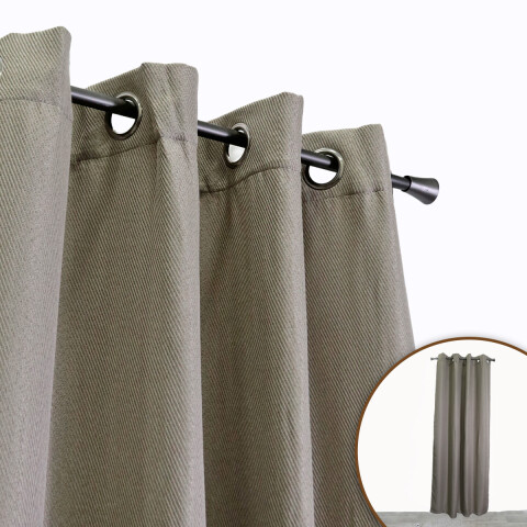 CORTINA ANTISOLAR ROSEVILLE GRIS CL 140X229CM Unica