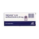 TRESANIL 0.50 MG. CJ X 40 COMPRIMIDOS única