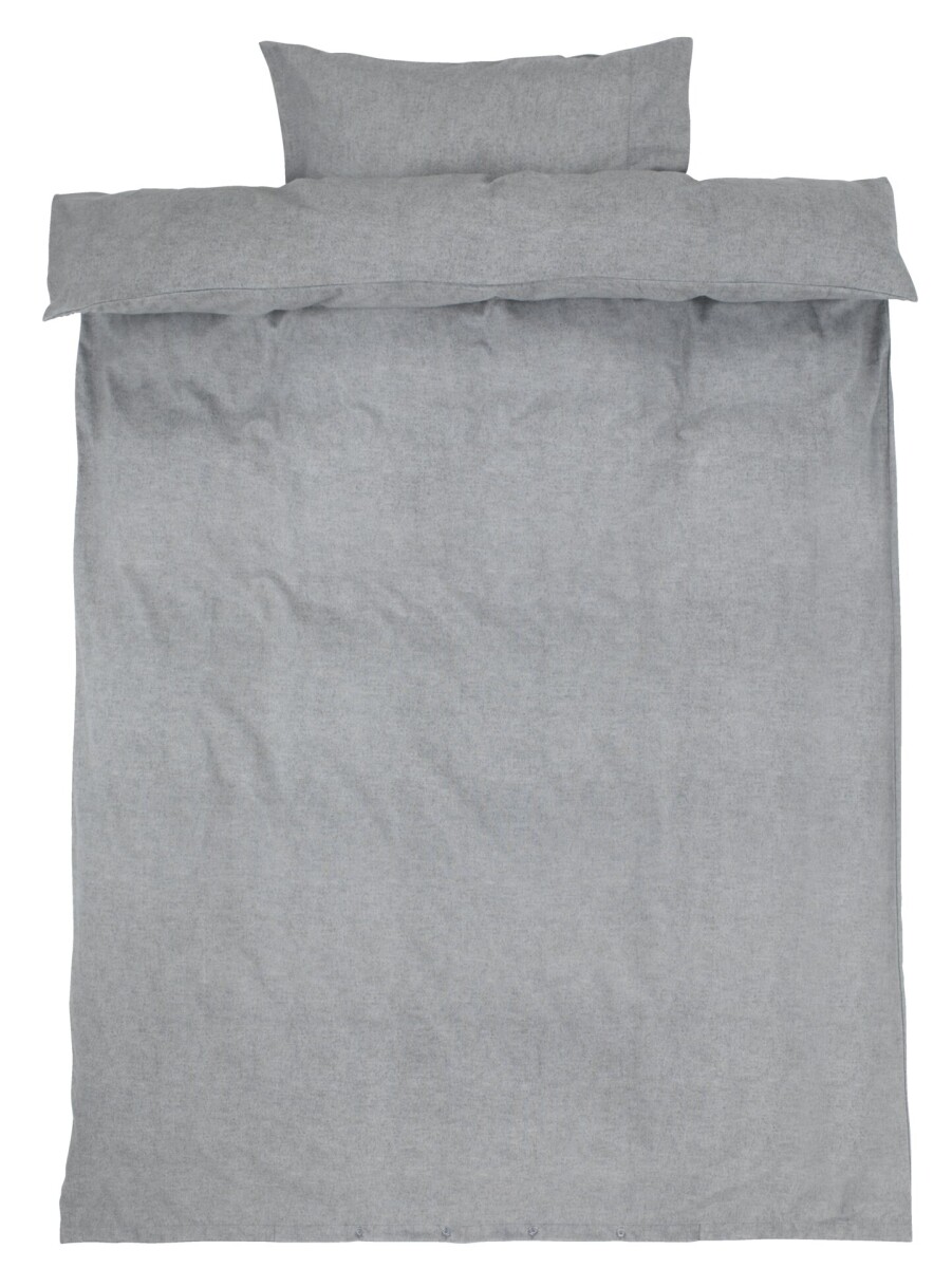 Juego funda nórdica franela VITA 155x220 gris