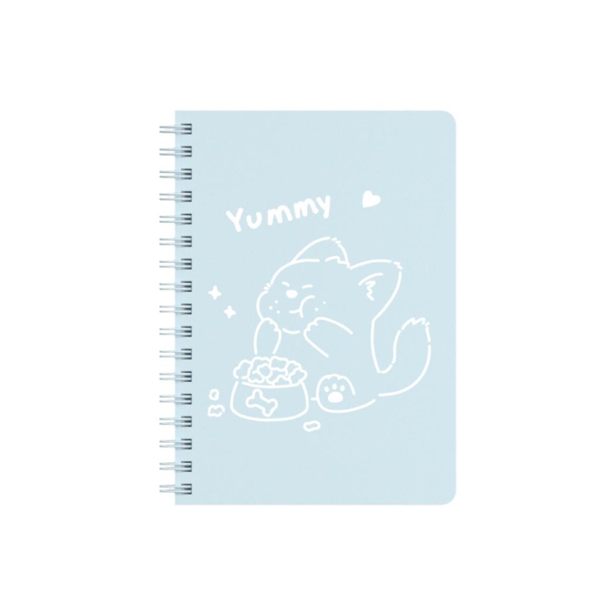 Cuaderno espiral animales A6 - celeste 