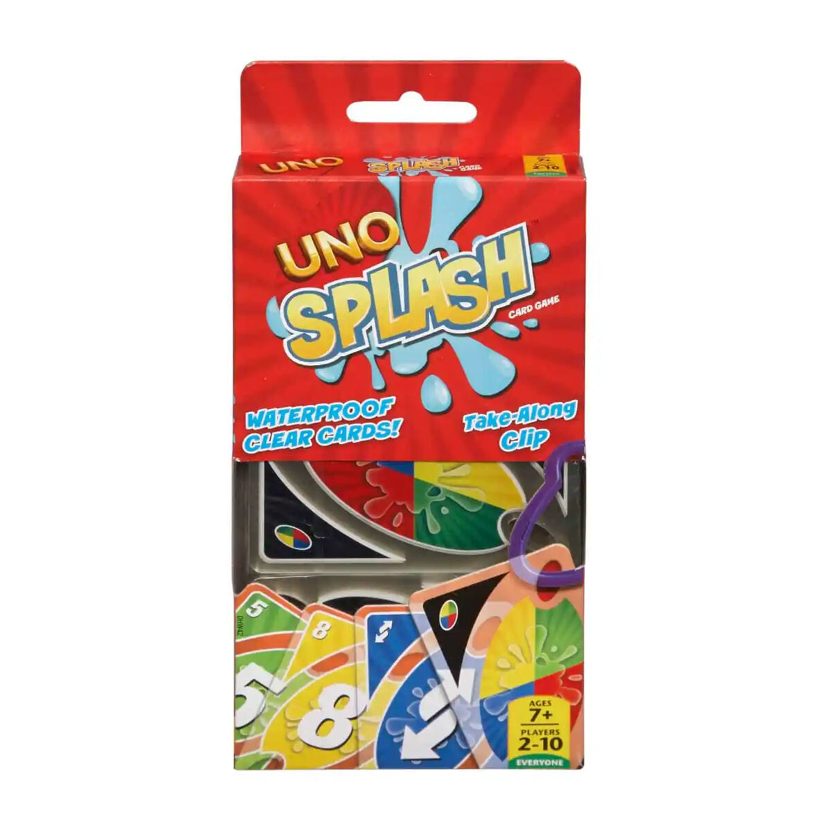 Uno Splash Juego De Cartas Resistente Al Agua 