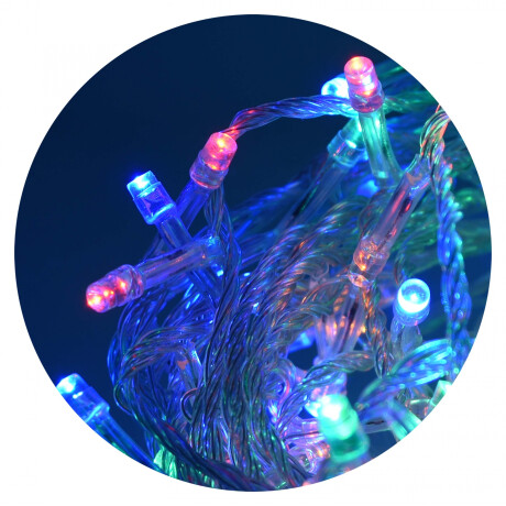 Luces led. 100 luces. Multicolor. Luces led. 100 luces. Multicolor.