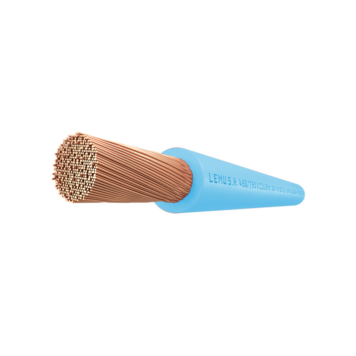 Cable de cobre flexible 3mm² celeste - L94345F 