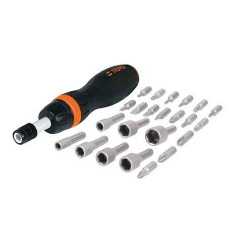 DESTORNILLADOR T/MATRACA PUNTA INTERCAMBIABLES-24PZAS TRUPER JDM-24 N/a