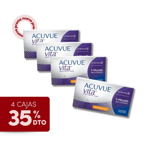 Acuvue Vita Torico - PROMO 4 Cajas Acuvue Vita Torico - Promo 4 Cajas