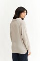 Blusa manga ranglán BEIGE