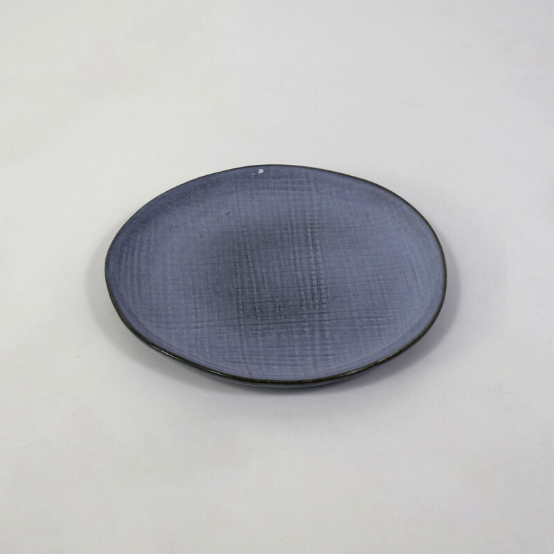 PLATO PLAYO CERAMICA AZUL CL COMB 26.5CM Unica