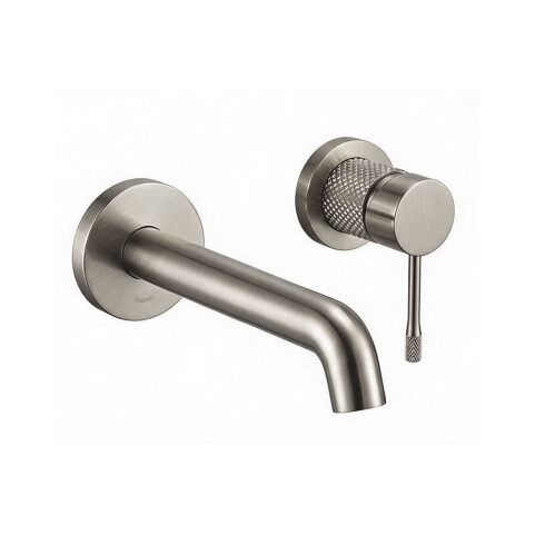 GRIFERIA LAVATORIO MONOCOMANDO SATINADO-CEPILLADO SIGNATURE GRIS-BRUSHED NICKEL