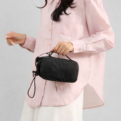 Bolso Porta Botellas Impermeable de Viaje Negro