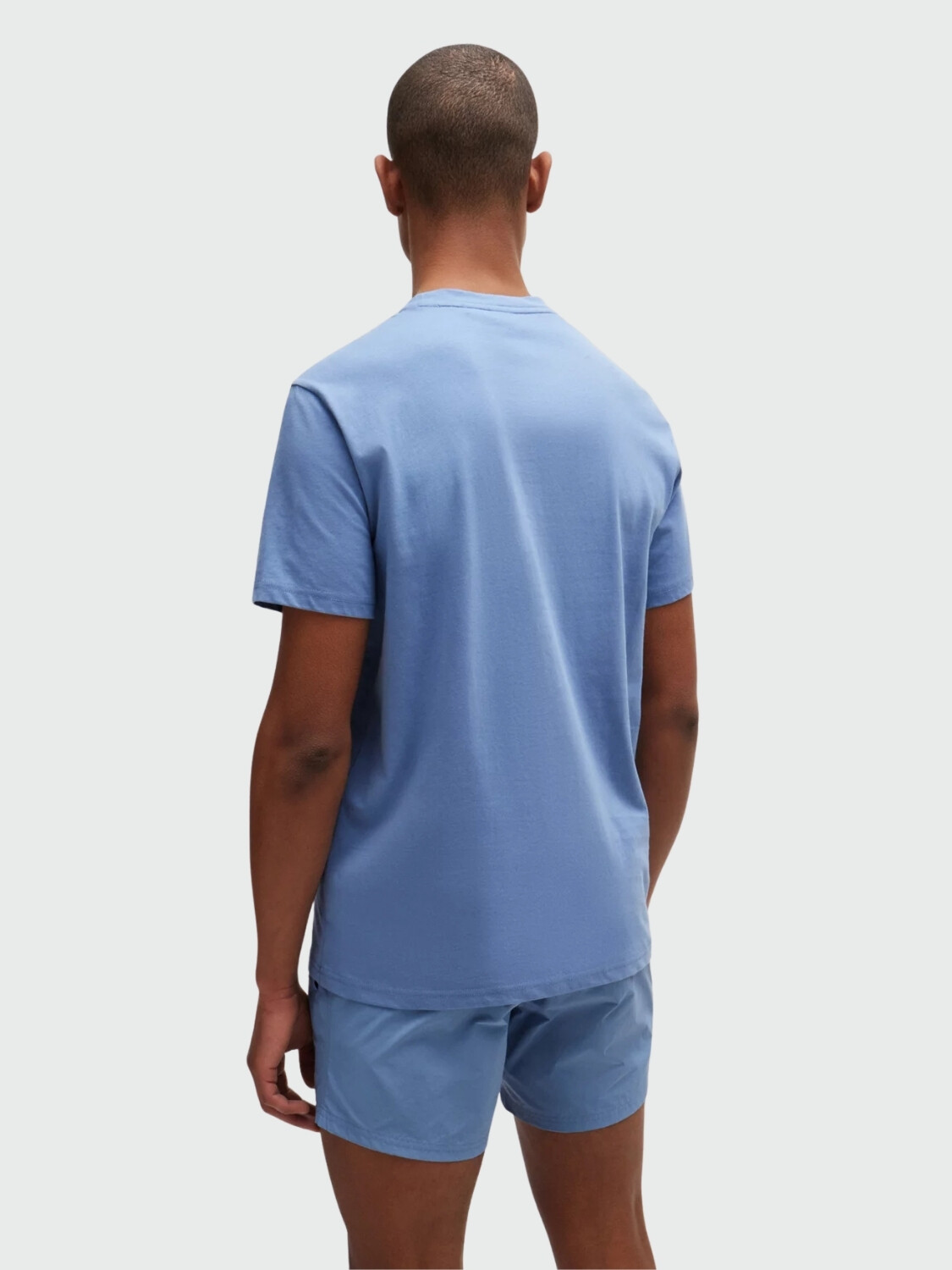 BOSS - Remera de playa Celeste