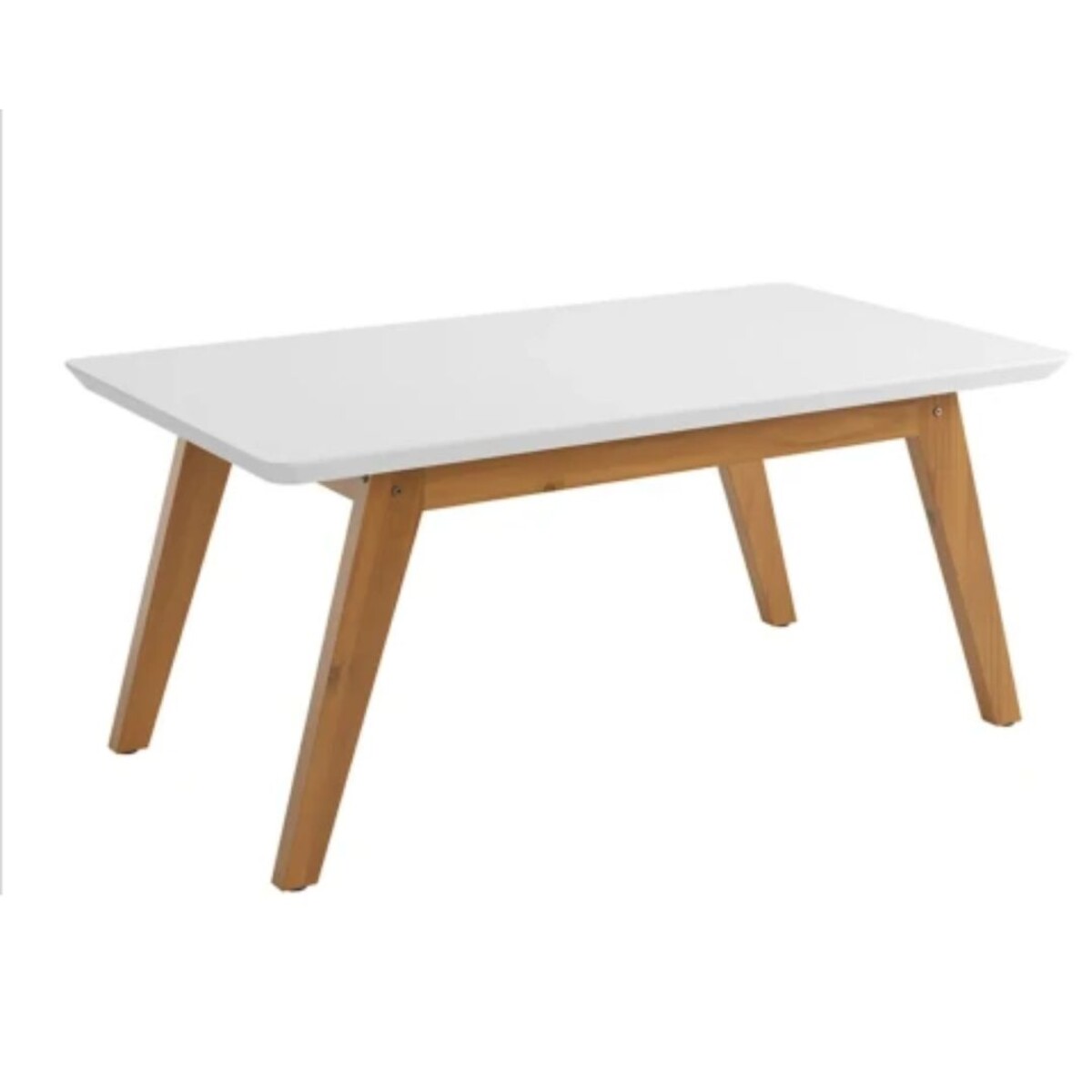 Mesa Centro De Madera Prisma Patrimar Blanco 