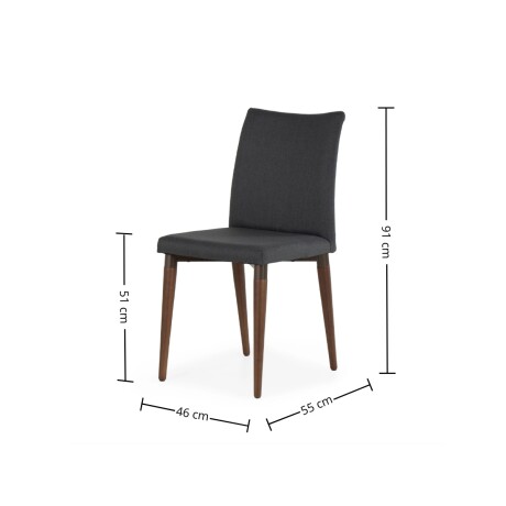 Silla Iron (outlet) - Tela Microfibra Linked 52 (Grafito)