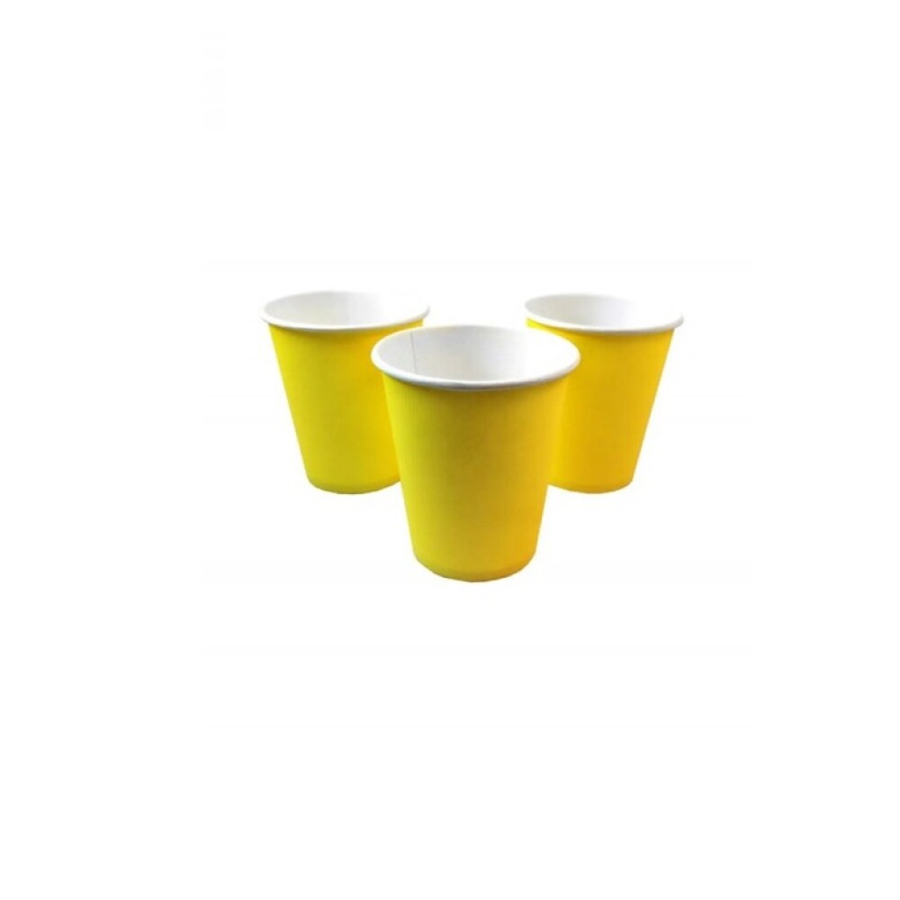 Vaso Cartón Amarillo 200Cc JUIN VASO CARTON AMARILLO 200CC