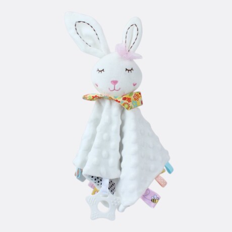 Peluche Apego De Bebé Animales Tiernos Conejo Blanco