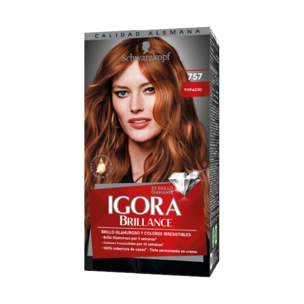 IGORA BRILLANCE TOPACIO N°757 KIT X 50 única