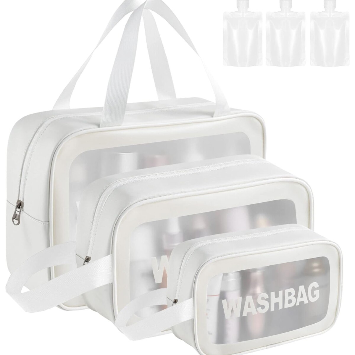 Organizador impermeable para valija WASHBAG - Blanco 