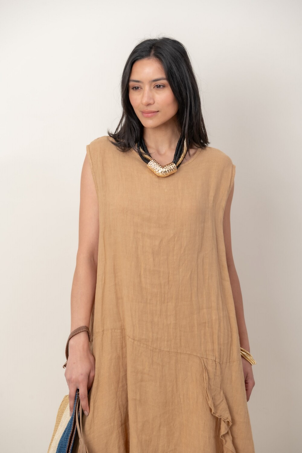 VESTIDO ADAMINA Camel
