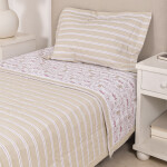 Cubrecama Col. Kids Doggy Rosa Y Beige