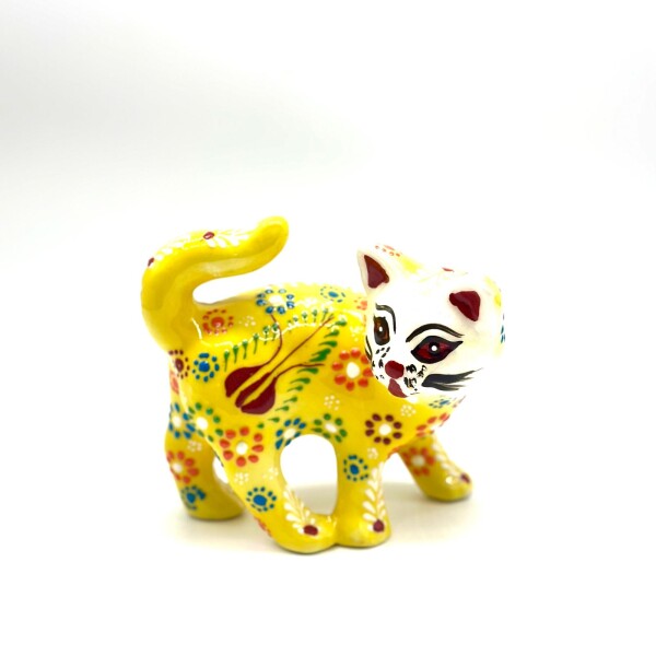 Gato de cerámica Amarillo