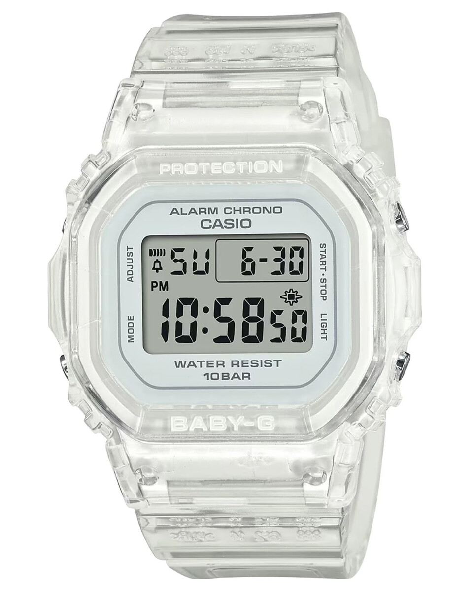 Reloj Digital Multifunción Casio Baby-G BGD-565S Super Resistente - Transparente 