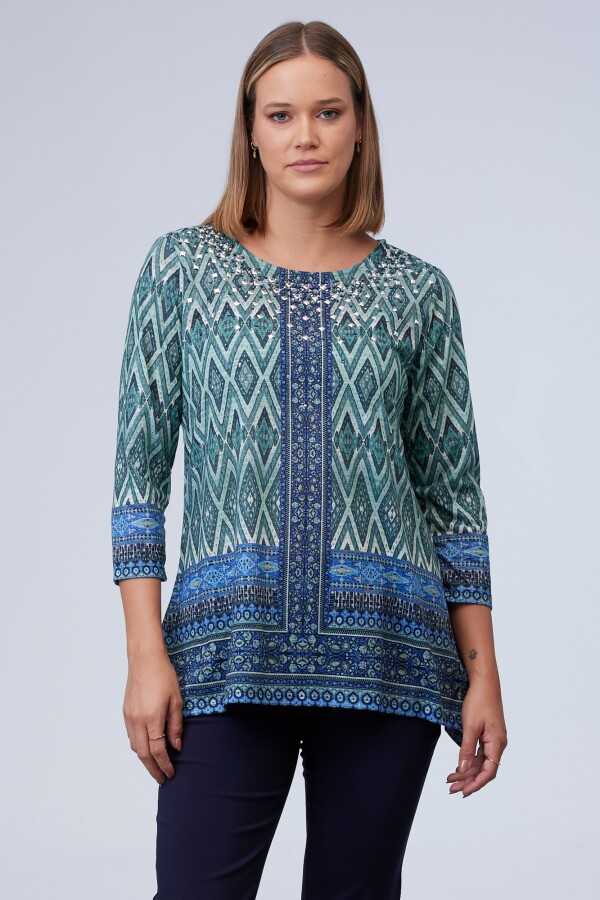 Blusa Print VERDE/MULTI