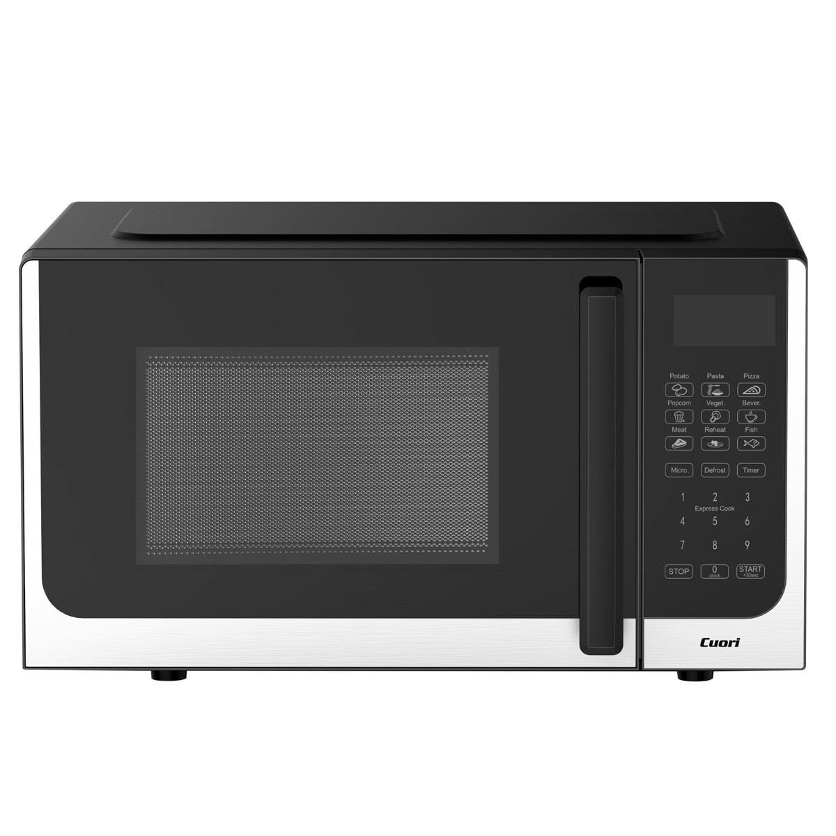 HORNO MICROONDAS CUORI 700W PANEL DIGITAL 20L RELOJ DIGITAL NEGRO 