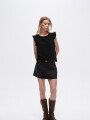 Falda Sumaya Gris Oscuro