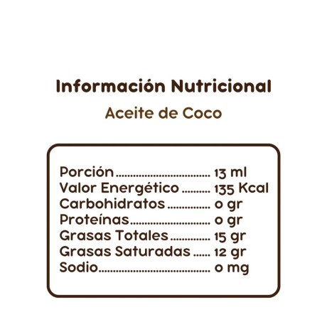 Aceite de coco Neutro Orgánico 500ML Aceite de coco Neutro Orgánico 500ML