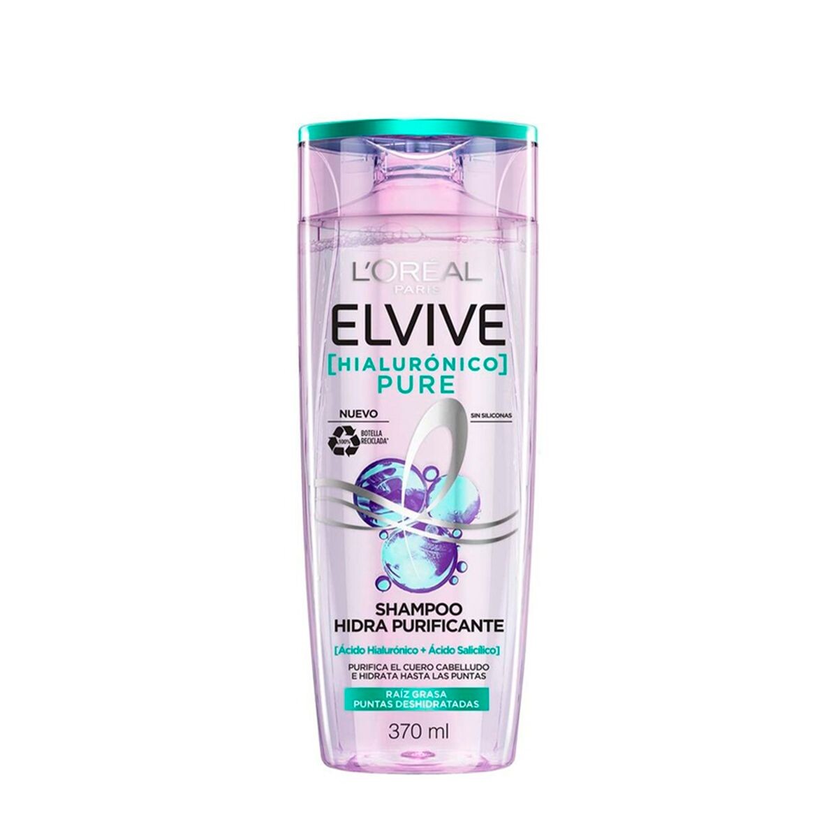 ELVIVE PURE SHAMPOO HIDRA HIALURONI 370 