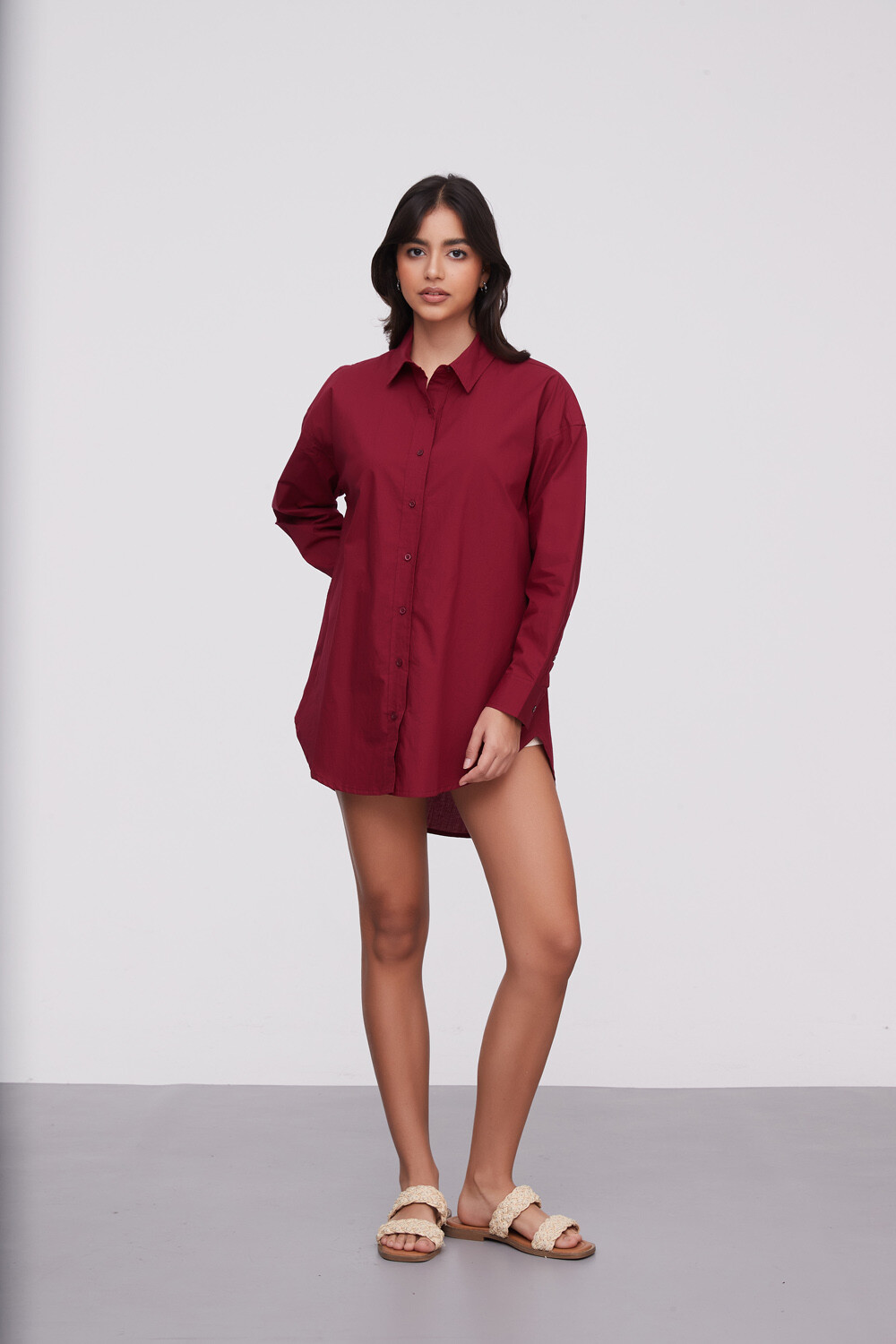 Camisa Delano Bordeaux