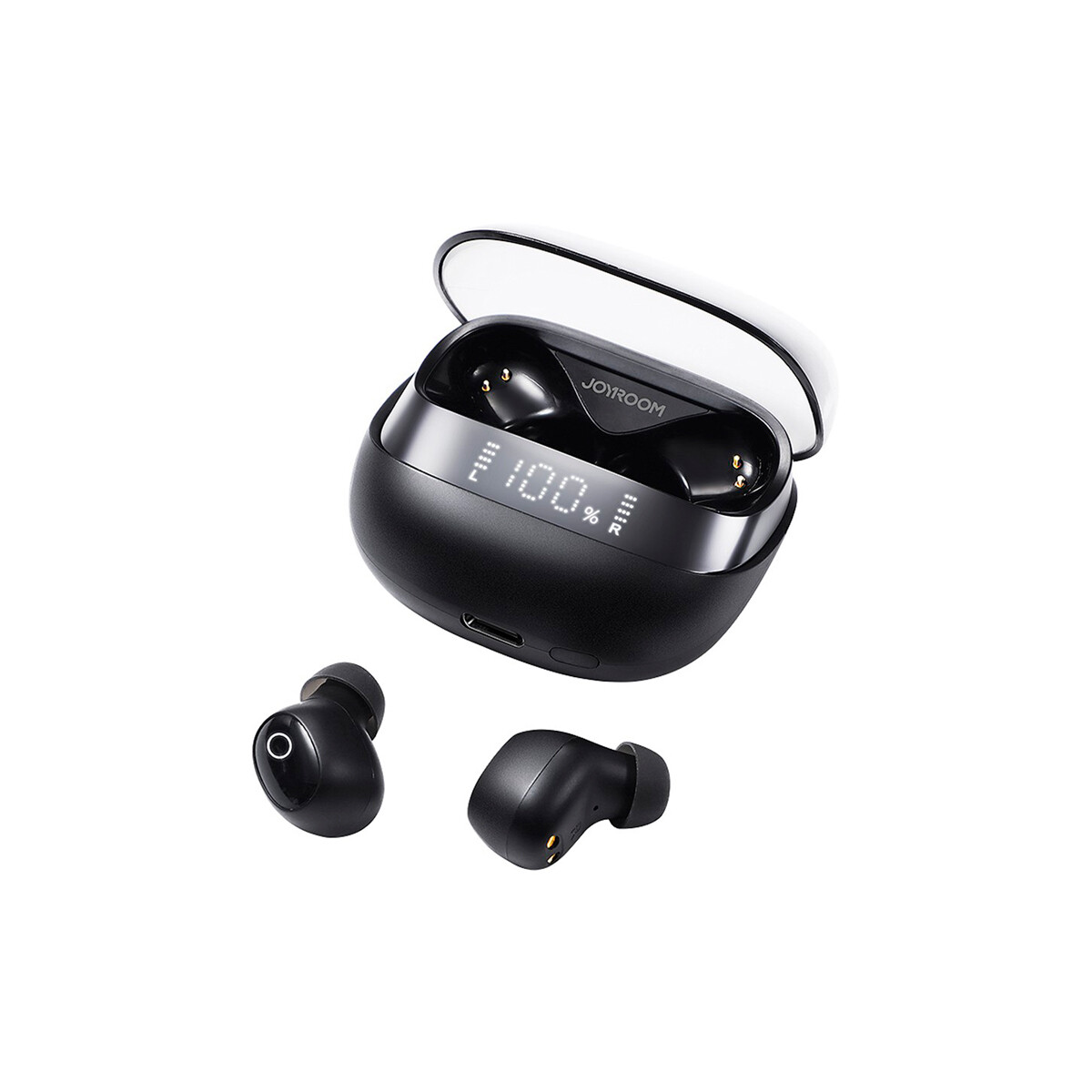 Auriculares inalámbricos Joyroom Jdots Series color negro 