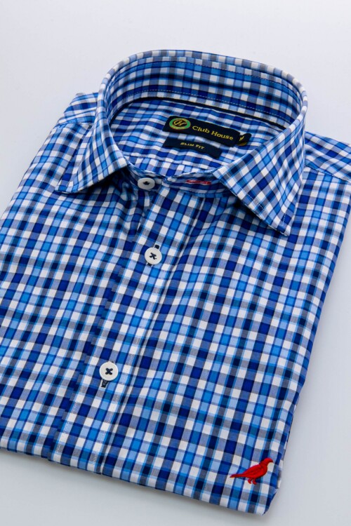 Camisa Short collar Fantasia Oxford