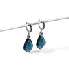 Caravanas colgantes Gotas de Cuarzo azul- Plata 925 - Cuarzo azul -CA3926 conpiedra