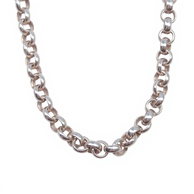 Cadena rolo y bolitas - Plata 925 - sin piedra -CD5088 sinpiedra