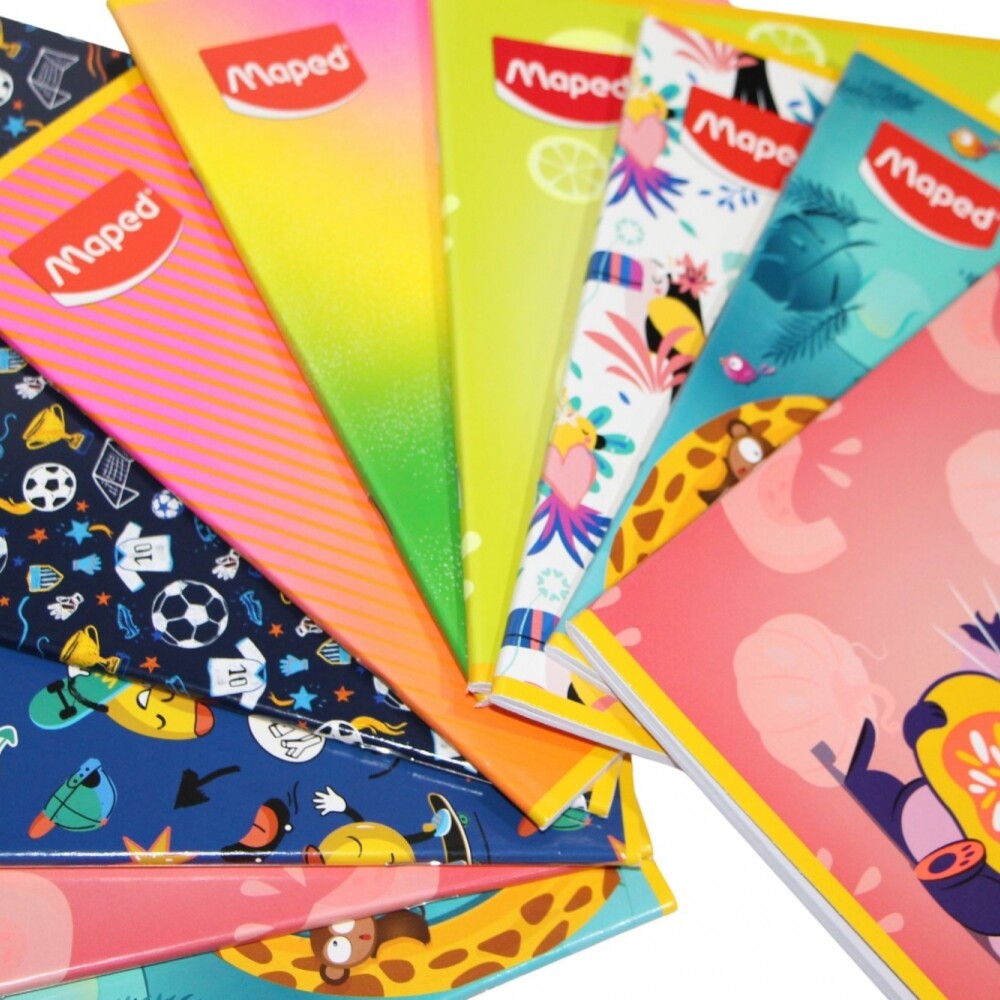 CUADERNO MAPED RAYADO DE 48 HOJAS TAPA SKATE